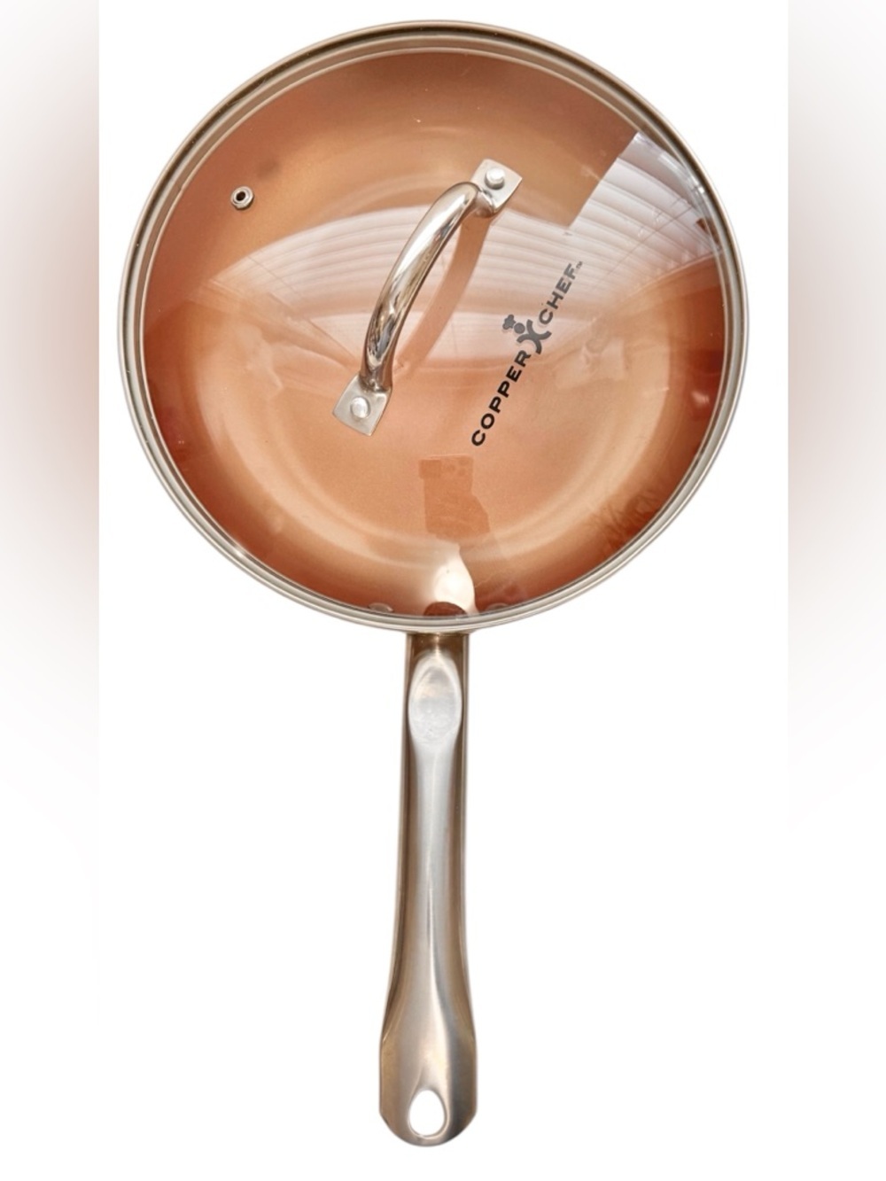 Copper Chef Non-stick Frying Pan With Glass Lid